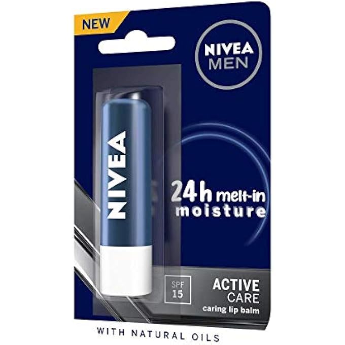 Nivea MEN ACTIVE CARE LIP BALM, 4G (PACK OF 3), TRANSPARENT - Image 4